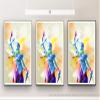Paul Sinus Art Justicia I, 90 x 60 cm, Masterclass Metallic Pearl High Gloss Photo Paper, silver aluminum interchangeable frame with glass and backing, ready framed view 1