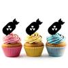 Innovedesire Bomb Cake Toppers, Acrylic Wedding and Birthday Decor, 10 Pieces view 1