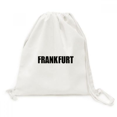 DIYthinker Frankfurt Germany City Name Canvas Backpack, Travel Shopping Bag