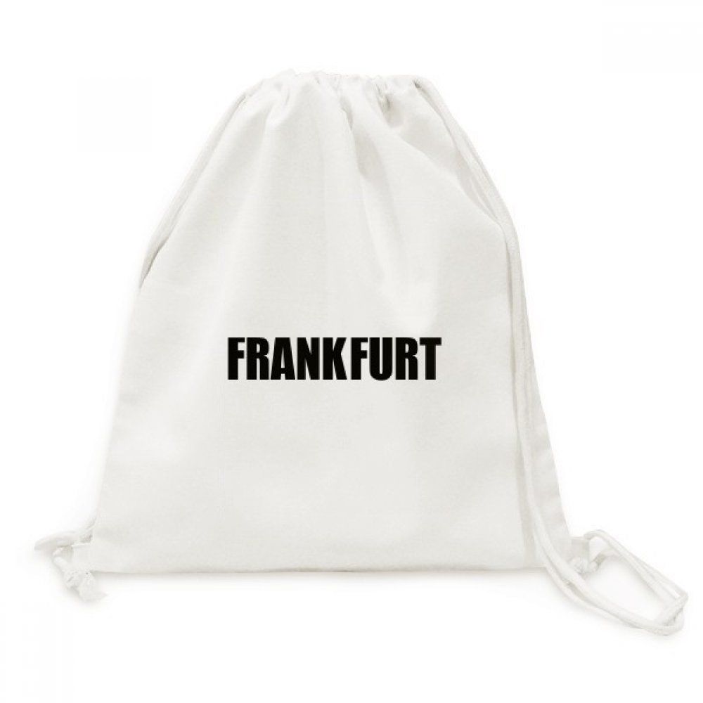 DIYthinker Frankfurt Germany City Name Canvas Backpack, Travel Shopping Bag