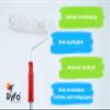 RyFo Colors Interior Wall Paint Manufakturweiß Weißrosé 10 L – Other White Shades and Sizes Available, Opacity Class 1, Wet Scrub Resistance Class 1 view 3