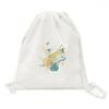 DIYthinker Elegant Butterfly Agricultural Flower Canvas Backpack Travel Shopping Bag view 1