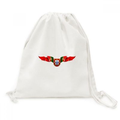 DIYthinker Portugal National Emblem Canvas Backpack, Travel Shopping Bag