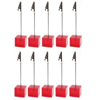 Yootop 10-Piece Red Memo Clips for Photos, Cards, and Paper