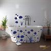 GRAZDesign Bathroom Wall Decal Set: Seashells & Fish, Maritime Decor, Waterproof, 063 Light Green view 2