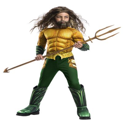 Rubie's Official Deluxe DC Aquaman Movie Costume for Kids, Size M, Ages 5–8