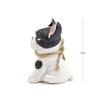 ornerx 15.2 cm H Hand-Painted Dog Figurine Statue, Black Beagle, 4.7 x 4 x 6 in, Boston Terrier view 2