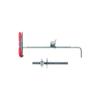 Fischer 25-Piece DUOTEC 12 Drywall Anchor Set with M6 Metric Screws, 12 mm Hole, Gray view 3
