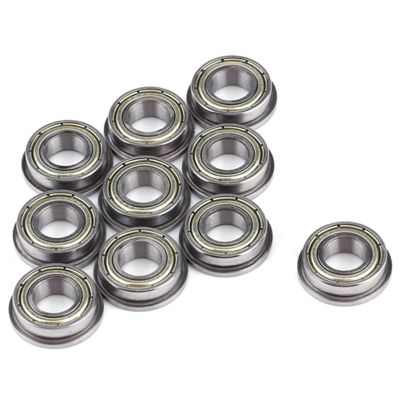 10 F688ZZ Steel Mini Flanged Ball Bearings, 8 × 16 × 5 mm