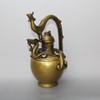 YUNHAO Feng Shui Chinese Brass Rice Wine Pot Dragon and Phoenix Statue view 3