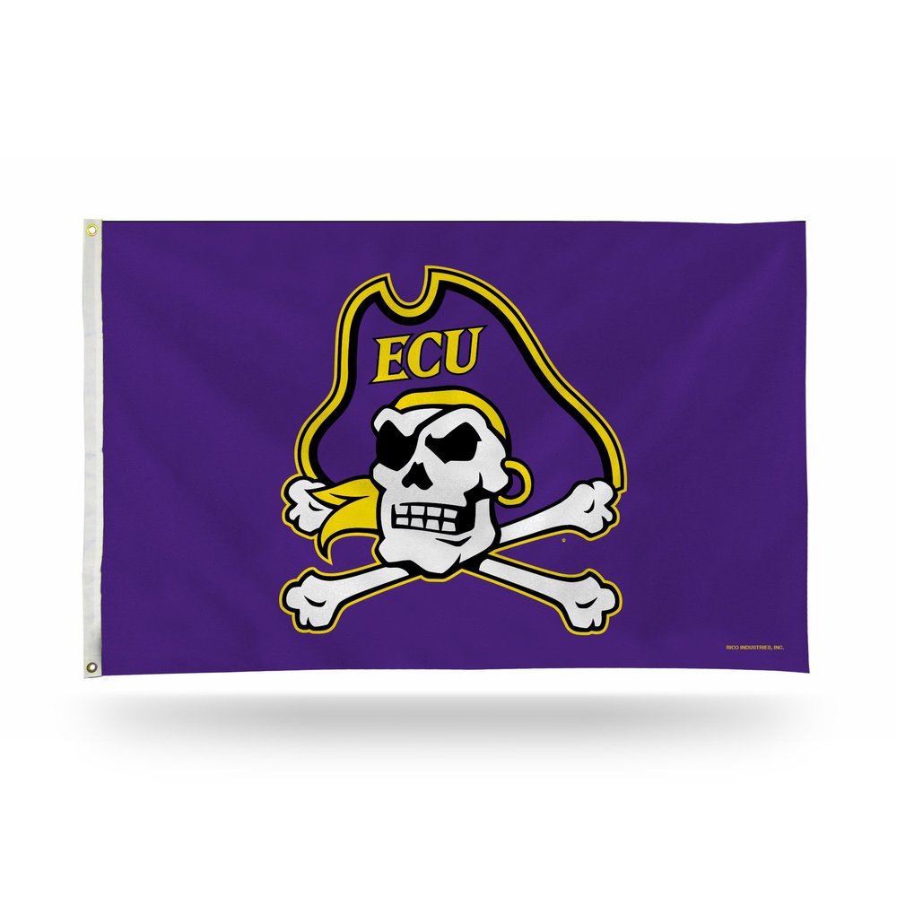 Rico Industries 3 x 5-Foot Single-Sided Banner Flag with Grommets, Team Color