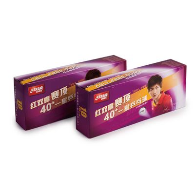 Double Happiness DHS DUAL ABS Balls, 10-Pack, White