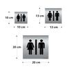 AUA SIGNALETIQUE - Brushed Aluminum Laboratory Plaque - 130 x 130 mm view 2