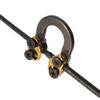 ZSHJGJR 2-Piece Metal D-Loop Rings for Compound Bow Thumb Trigger Release, Gray view 1