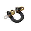 ZSHJGJR 2-Piece Metal D-Loop Rings for Compound Bow Thumb Trigger Release, Gray view 2