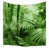 izielad Green Tapestry, Zen Forest Trees with Sunlight, Rainforest, Exotic Animals and Plants, Ireland Nature Wall Hanging Art for Bedroom, Living Room or Dorm, 180 x 230 cm view 1