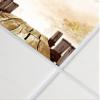 GRAZDesign Bathroom Tile Stickers Lake Pier Nature Brown Self-Adhesive Tile Mural, 120 x 80 cm (W x H) view 4