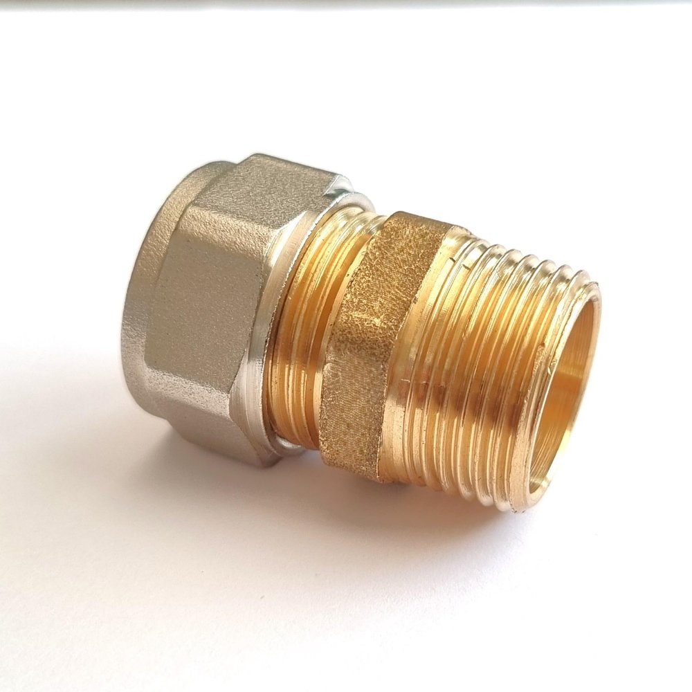 H2O-Flex 16 mm Screw Fitting with 1/2-Inch Male Thread, 2.0 mm Aluminum Composite Pipe