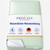 PROCAVE Waterproof Green Mattress Cover, Breathable and Wipe-Clean, 90 x 220 cm, for Mattresses up to 28 cm High – Made in Germany view 1
