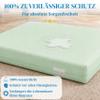 PROCAVE Waterproof Green Mattress Cover, Breathable and Wipe-Clean, 90 x 220 cm, for Mattresses up to 28 cm High – Made in Germany view 2