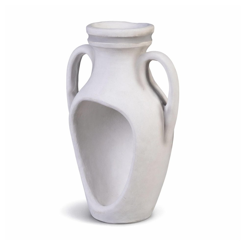 gartendekoparadies.de Cast Stone Amphora Planter, 42 x 25 x 21 cm, Gray