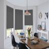 Custom-Made Real Wood Blinds, 50 mm Slats, Dark Gray, 140" H x 135" W view 2