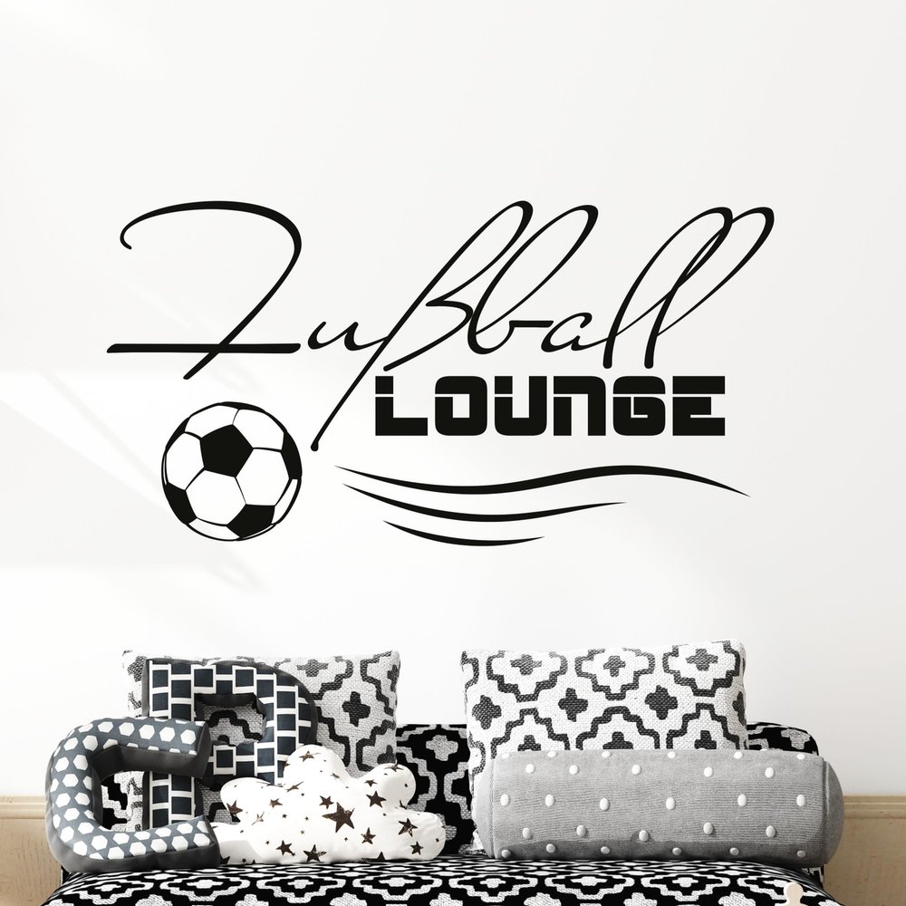 GRAZDesign Soccer Wall Decal Lounge - 77 x 40 cm / 049 Royal Blue