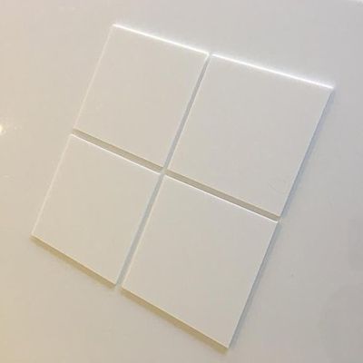Super Cool Creations Square Tiles - White, Pack of Ten - 4 cm x 4 cm