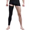 Shin Guards Knee Sleeves, 1 Pair, Unisex, XL, Black view 4