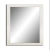 Framed Mirror 32 GREN, 90/50 or 50/90 cm, 11 Frame Colors, Handcrafted, Wide Fixed Frame, Sturdy Backing, 60 x 20 mm Frame Molding, Oak White view 3