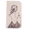 Lankashi PU Leather Flip Stand Wallet Case for Ulefone Armor X/X2 5.5-inch, Back Girl Design view 1