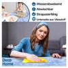 Washable Oilcloth Tablecloth, Light Blue Marble, Rectangular, 130 x 470 cm view 4