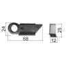 SOTOOLS Garden Gate Latch, 68 x 24 mm, Galvanized, Spring-Loaded view 2