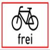 Cyclists/Bicycles Permitted Sign, 45 × 30 cm, 3 mm Aluminum Composite view 1
