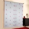 Sun World Custom-Made White Scherli Voile Sheer Curtain with Butterfly Design and Gather Tape, Made to Measure, Height: 90–295 cm (Red, 90 x 900 cm H x W) view 1