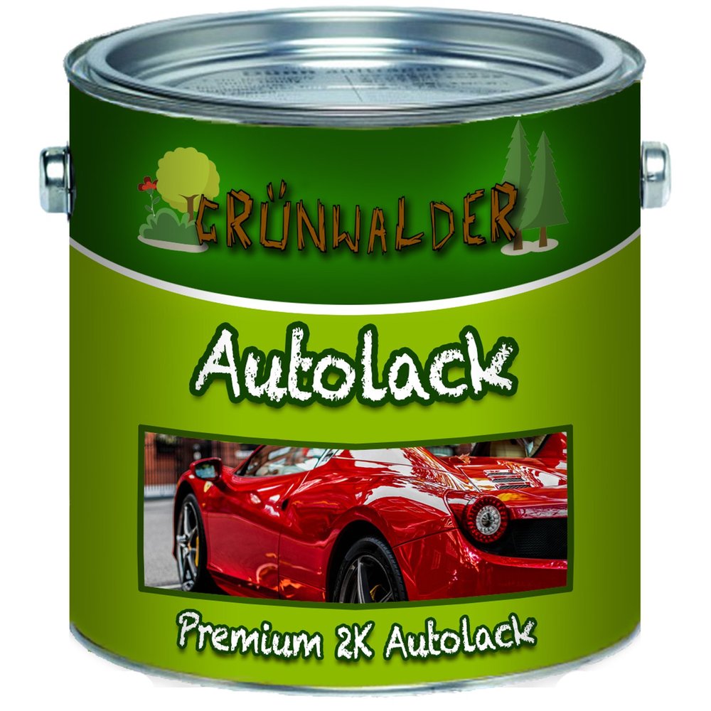 Grünwalder PREMIUM 2-Component Glossy Agricultural Machinery Paint, RAL 5010 Gentian Blue, 2.5 L