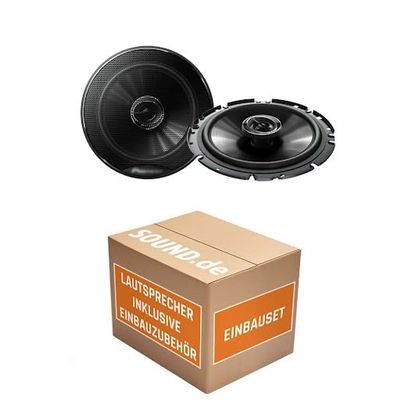Speaker Installation Kit with Pioneer TS-G1720F for Audi A4 B5 Avant Rear