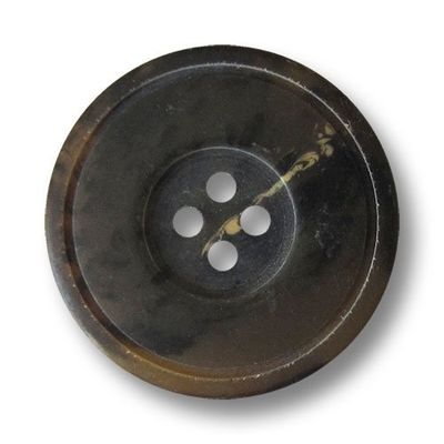 Button Paradise 6-Pack Buffalo Horn-Look Plastic Buttons, 18 mm