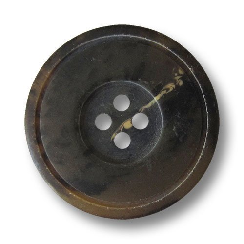 Button Paradise 6-Pack Buffalo Horn-Look Plastic Buttons, 18 mm