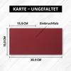 75 Square Folded Cards with Envelopes, 15 x 15 cm, Dark Red view 4