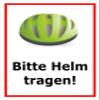 Melis-Folienwerkstatt Sign “Please Wear a Helmet,” 30 x 20 cm, 3 mm Rigid Foam view 1