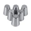6 Stainless Steel Flower Piping Tips for Cake Decorating view 1