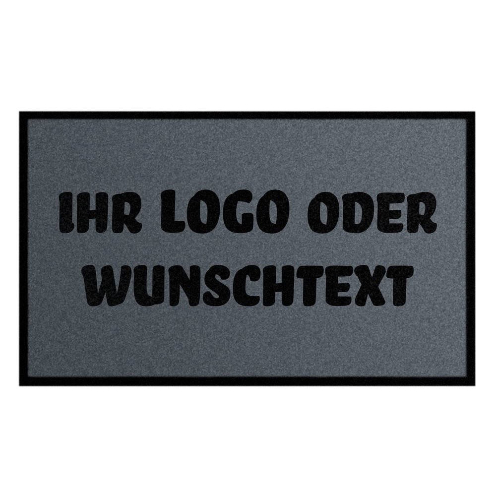 WohnDirect Custom Printed Doormat with Logo, 200 x 200 cm, Dark Gray
