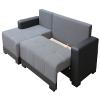 Mirjan24 Dallas Corner Sofa with Storage and Sleeper Function, Right-Sided, Alova 04 + Alova 36 view 4