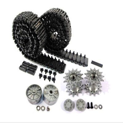 MATO 1/16 T49 Sherman Metal Tracks, Drive Sprockets and Idler Wheels for Heng Long 3898-1 RC Tank