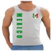 Mexico 2026 World Cup Tank Top with Custom Name & Number, Men's T-Shirt Jersey, Mexico Soccer Fan Shirt, White, M view 1
