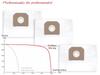 3x 6-Layer Fleece Dust Filter Bags for Fine/Construction Dust, Flex VC 25 L (MC) view 4