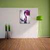 Pixxprint Abstract Woman with Book Artwork, 70 x 70 cm, Square Canvas Wall Art, Ready-Stretched view 3