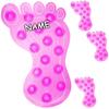 8-Piece Anti-Slip Bath and Shower Foot Stickers, Transparent Color Mix view 3