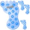 8-Piece Anti-Slip Bath and Shower Foot Stickers, Transparent Color Mix view 4